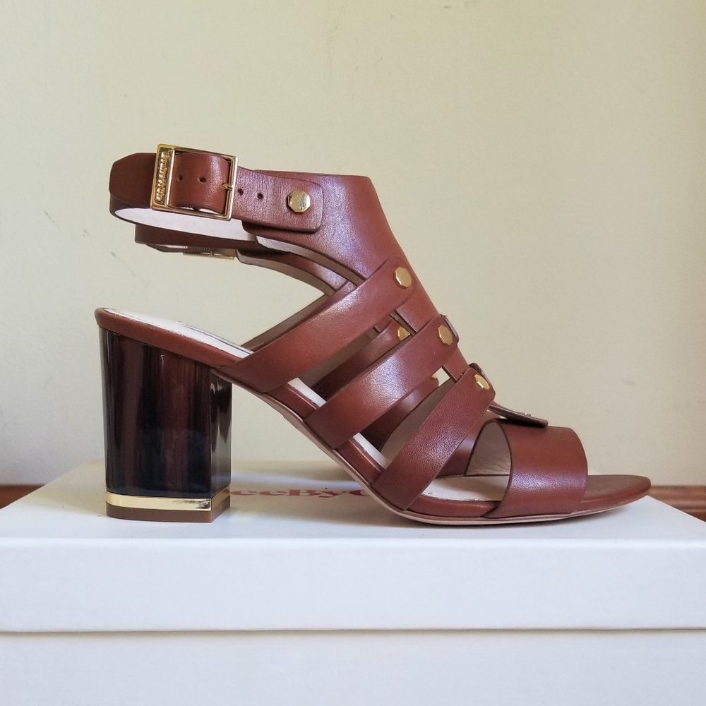 Louise et Cie Vira Brown Block Heel Sandal size 7.5